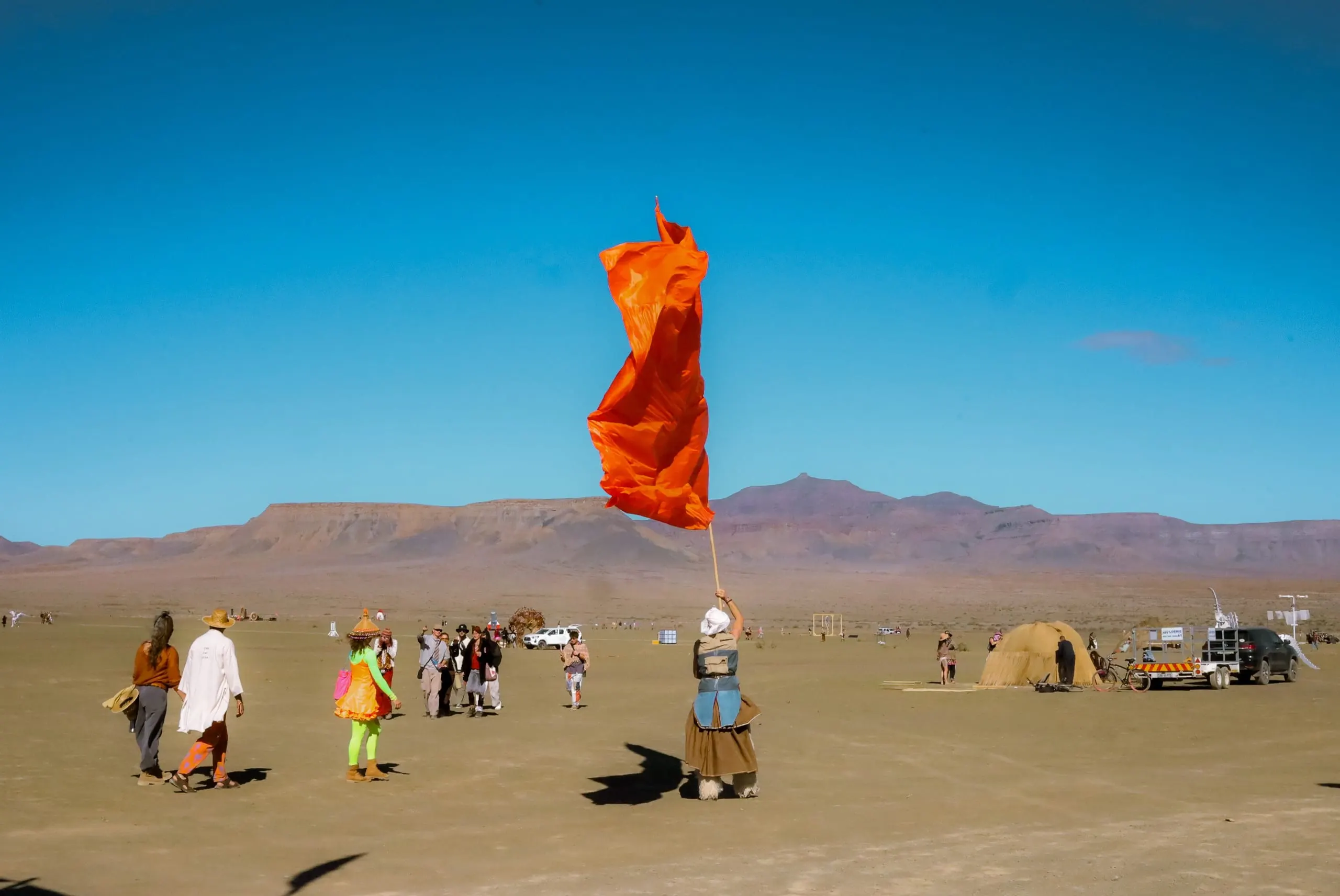 Cutting the plain in two (Afrika Burn)